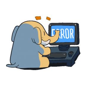 pagina di errore mastodon